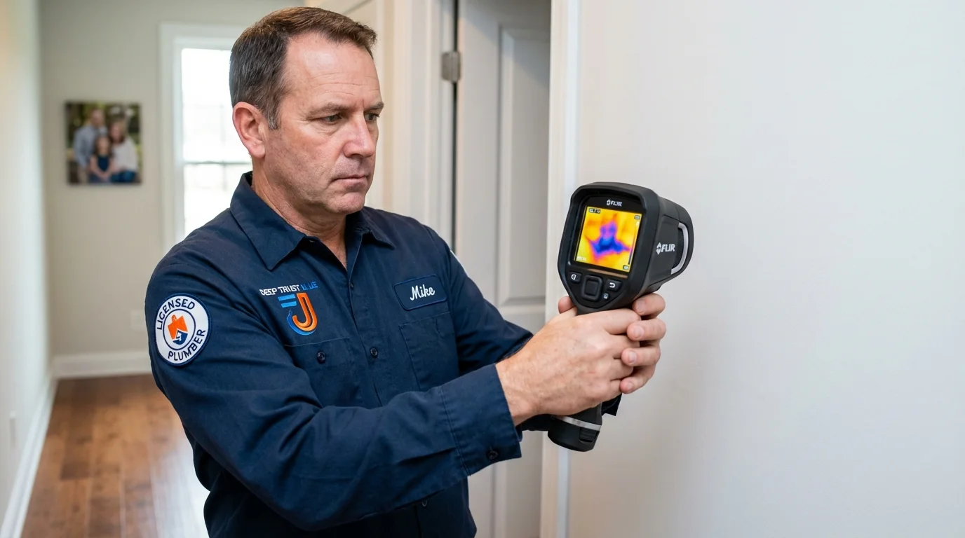 Thermal imaging leak detection by Johns Plumbing LLC in Xenia